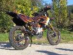 Derbi SM X-Trem Flamming realised by Aerostyll
