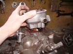 D�montage du haut moteur Derbi
