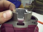 Pr�paration piston d'un 50cc